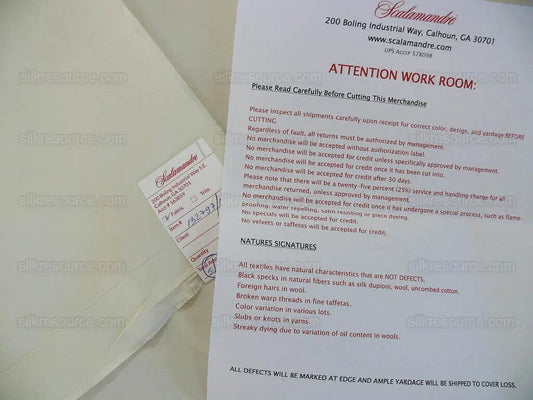 Scalamandre Ascot Ivory 100% silk Taffeta Pure White Very Thick! Per Yard MSRP USD 238/Y