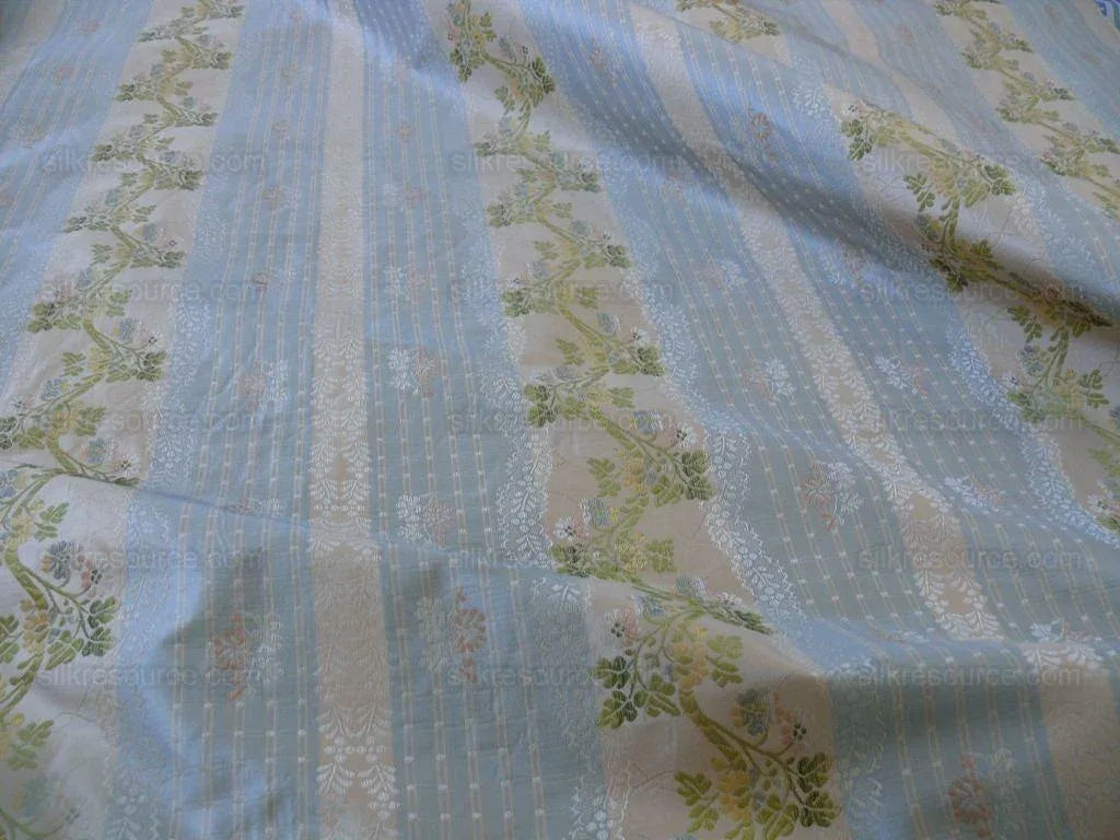 Scalamandre Old World Weavers 100%silk Lisere Romano Blue Rt$944