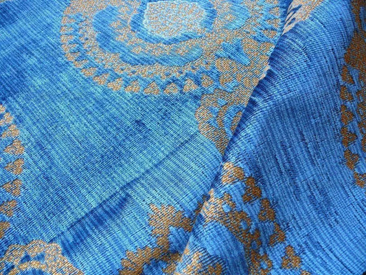 Scalamandre Old World Weavers Silk Raphael Velvet Blue MSRP USD 588/Y