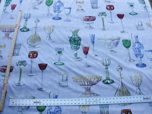 By Yd Scalamandre Grey Watkins Cristalli Glass Blue MSRP USD 164/Y