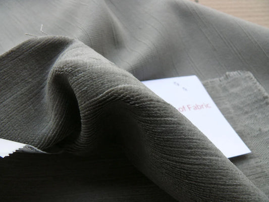 SCALAMANDRE PERSIA LINEN VELVET "SMOKE" GREY HEAVY DUTY BY YARD