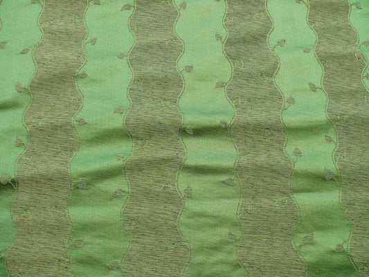 BTY SCALAMANDRE LEAVES STRIPE-BEIGE GREEN REVERSIBLE MSRP $216