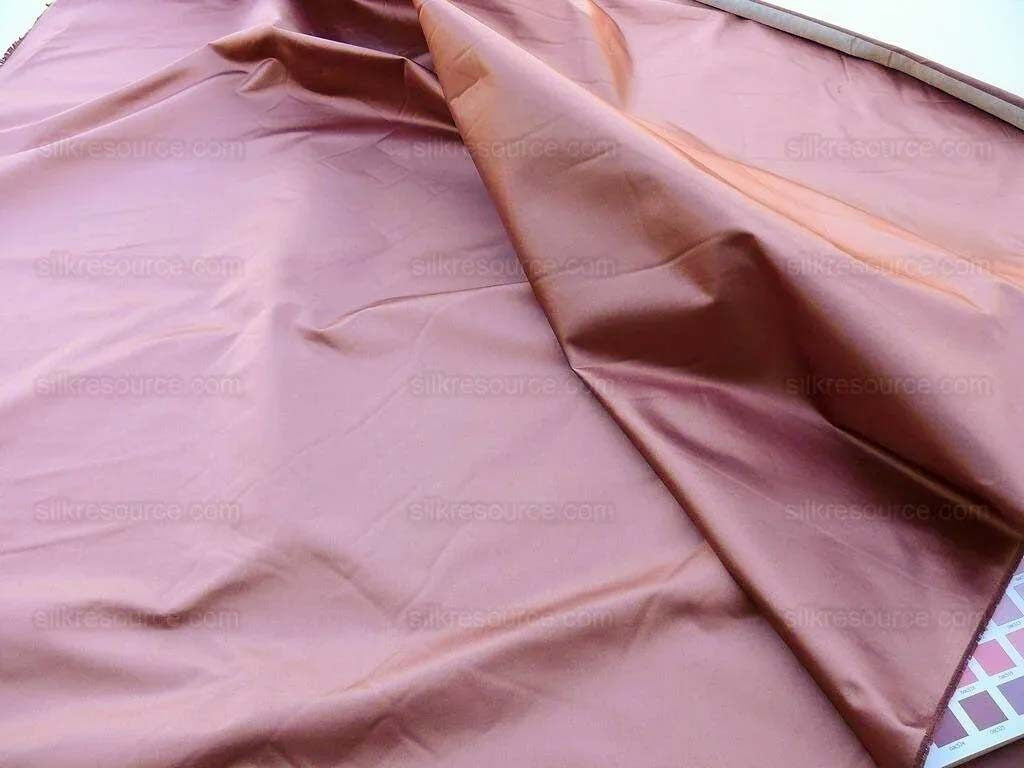 By Yard Scalamandre Academy Silk Satin "raisin" Red-bronze Frost Silvery MSRP USD 436Y