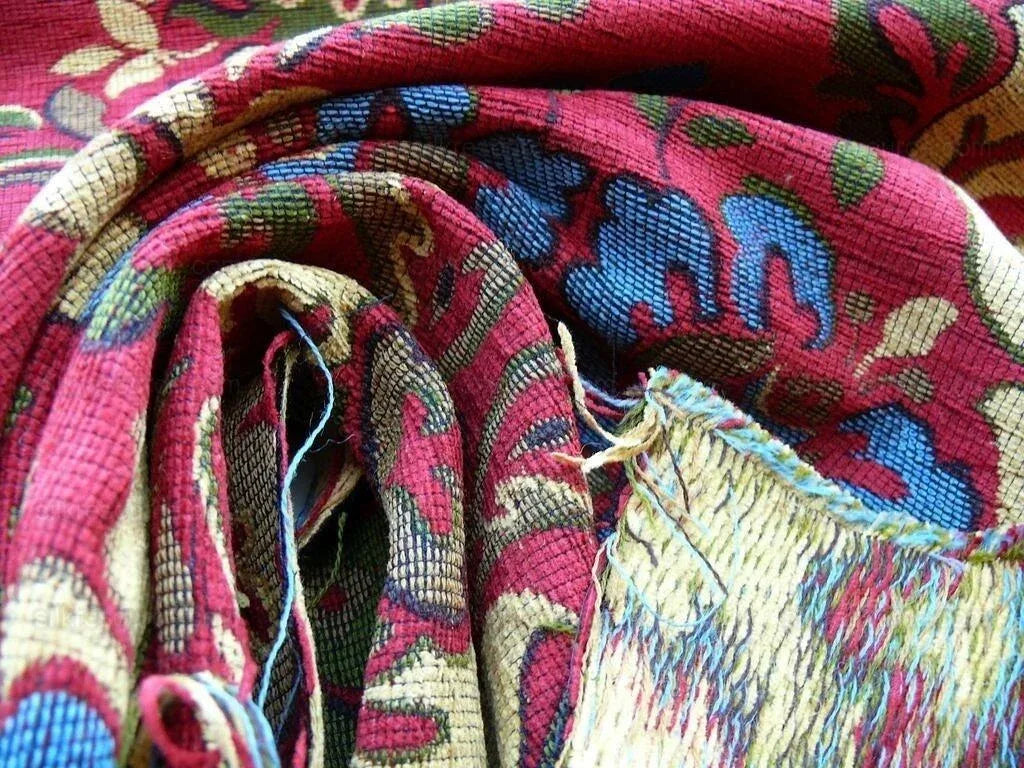 0.5y Scalamandre Novaro Tapestry Wool Multi Red Thick MSRP USD 596Y