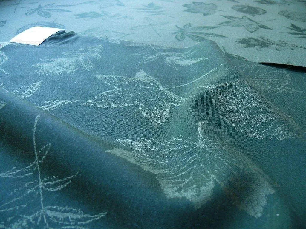 By Yard Scalamandre Wool Pressed Leaves Forest Green Maple Elm Oak MSRP USD 376/y