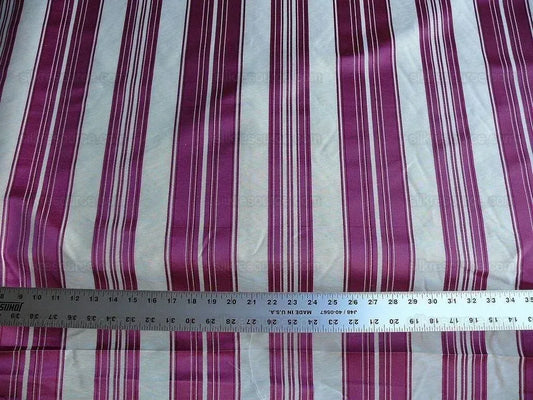 Brunschwig & Fils Vilmorin Satin Stripe Schiaparelli Pink MSRP USD 290/y