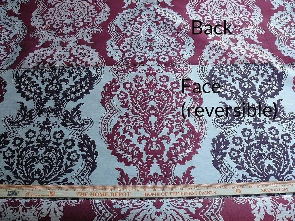 Lee Jofa Mulberry Home Staveley Damask Damson Claret Purple MSRP USD 196/y