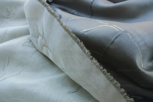 Scalamandre Watkins Orissa Silk Double Organza - Platinum Silver