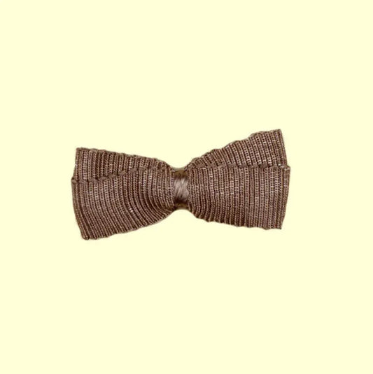 Scalamandre 100% Silk Mini Ribbon In Grey Brown