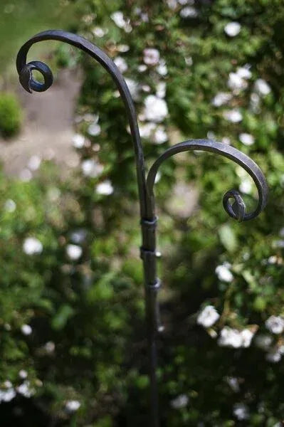 CUSTOM MADE CURTAIN HARDWARE by ARTIST! WROUGT IRON ROD+BRACKETS