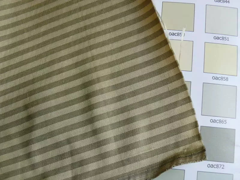 Scalamandre 100% Silk Taffeta Pin Stripe Pale Grey Sage Green Bty #380