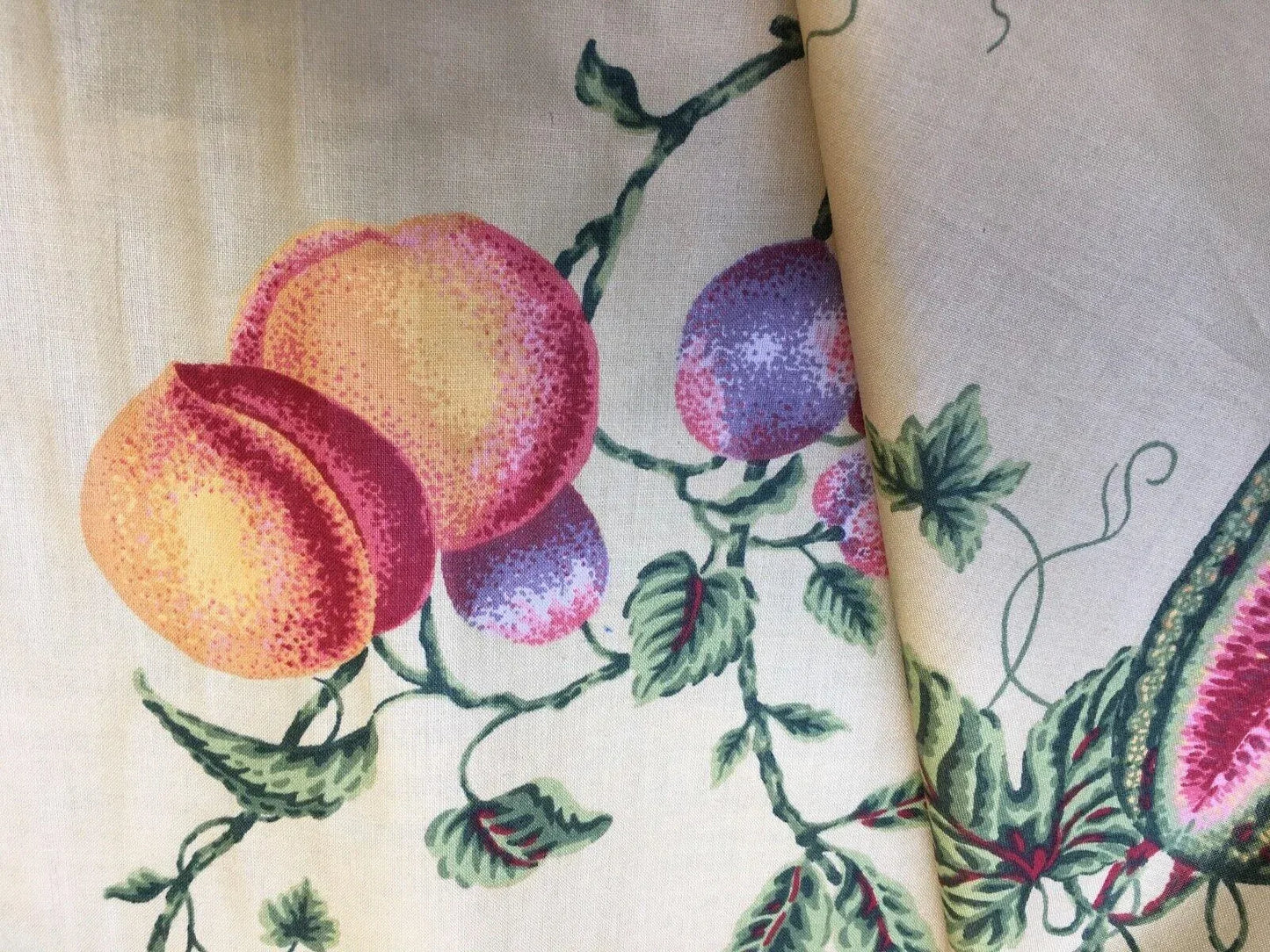 By Yd Thibaut Savannah Tropical Summer Fruit Water Melon Grape Peach Berry #1590