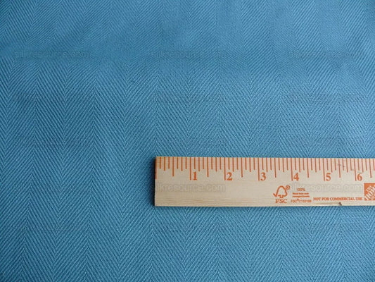 4 yards+ Hiend Designer Cotton Twill Turquoise Blue Heavy #1639