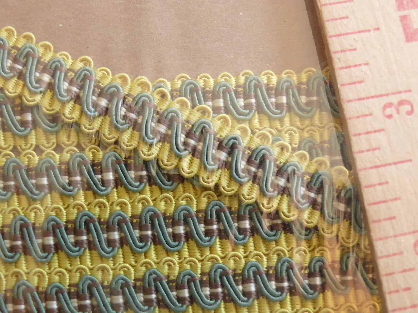 Scalamandre 100% Silk French Gimp Trim Green & Yellow MSRP$100+ U. S. Treasury