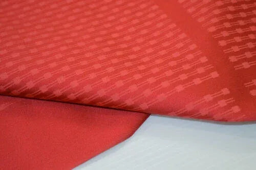 Nishijin Kyoto New Silk Kimono Bolt:unique Stripe Pink Red @a8 11.4mx37cm