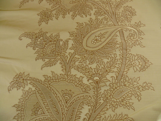 Magnolia Vintage Lampas Silk - Tan