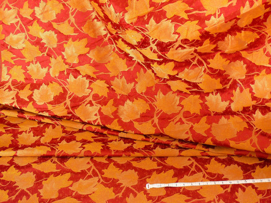 Lee Jofa/groundworks Japanese Maple Garnet Red Gold Silk Wabi Sabi MSRP USD296/yard