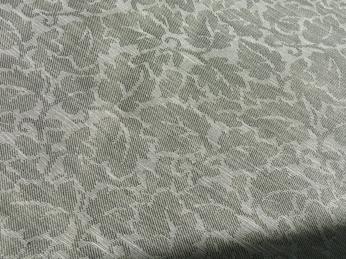 by yard Lee Jofa Enchanted Forest Cameo White Foliage Damask Cotton Linen MSRP USD 168/Y