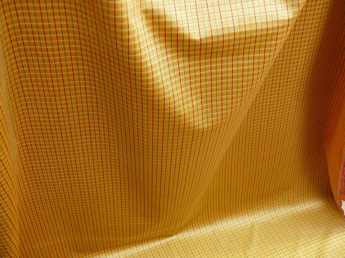 Lee Jofa Figaro Velvet Check Gold Gilt - By the Yard