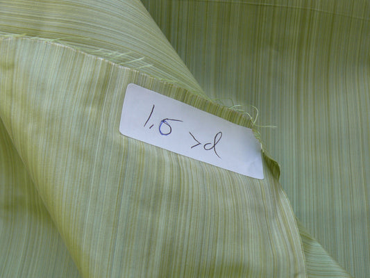 Kravet Strie Pin Stripe Silk Taffeta - Spring Green