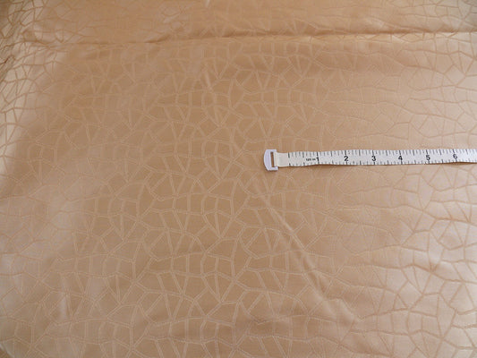 Kravet Couture Champagne & Light Peach Lattice Silk 3.1 yards MSRP USD 250+/Y