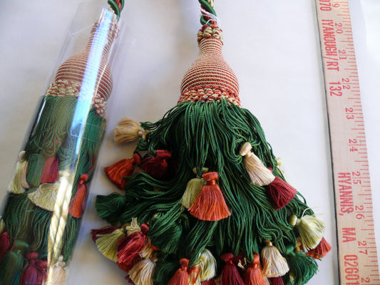 Scalamandre Lyon Silk - Rust, Camel, Green