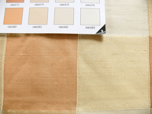 by Yard Kravet Sassy Plaid Silk In Nectar Orange Tropical Peach Reversible