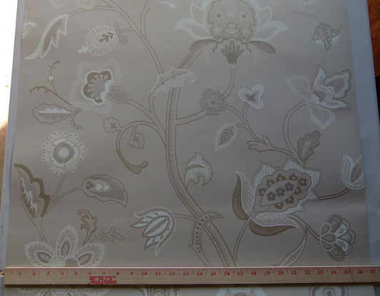 Lee Jofa Baker Holcott Linen/ivory Beige Art Nouveau Tree of Life Wallpaper from UK Double Roll MSRP$130