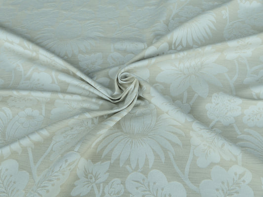 By Yard Lee Jofa G P & J Baker Hanbury Weave Natural Cream White Woven Floral Art Nouveau Cotton MSRP USD 190/y