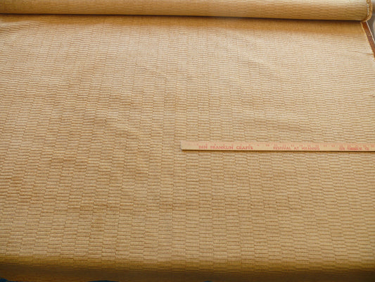 Bty Scalamandre Donald Texture Gold Rayon Chenille Jacquard Rayon Cotton Tan