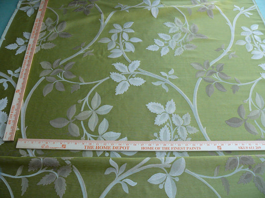 By Yard Lee Jofa Mulberry Home Enchanted Vine Lime Green MSRP USD 296/y