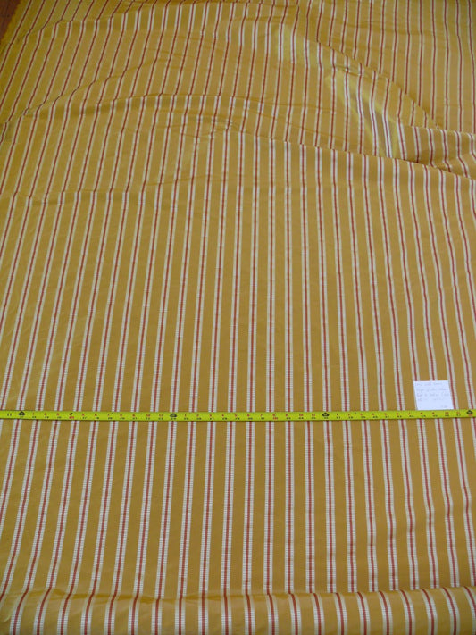 Pindler Satin Stripe Taffeta Silk - Wheat/Gold/Red/Silver/White