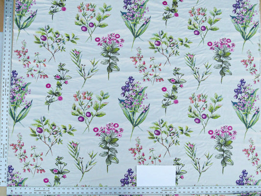 Scalamandre Flower Market Petals Floral Print Embroidery Pink Red Purple Green MSRP USD 512/y