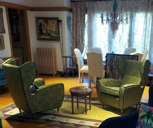 Scalamandre Angelique Paisley Upholstered Chairs