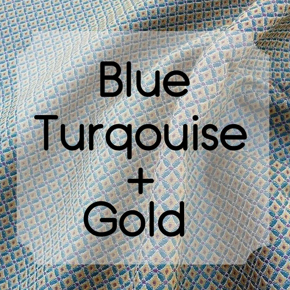 Blue Turquoise + Gold