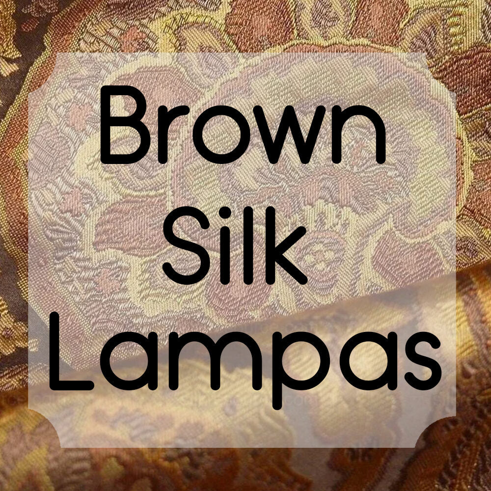 Brown Silk Lampas