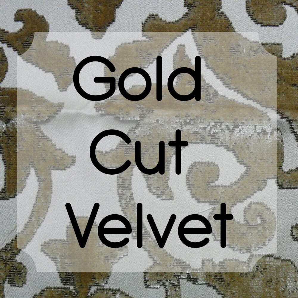 Gold Cut velvet