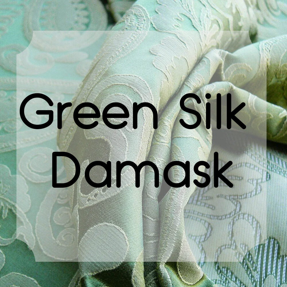 Green Silk Damask