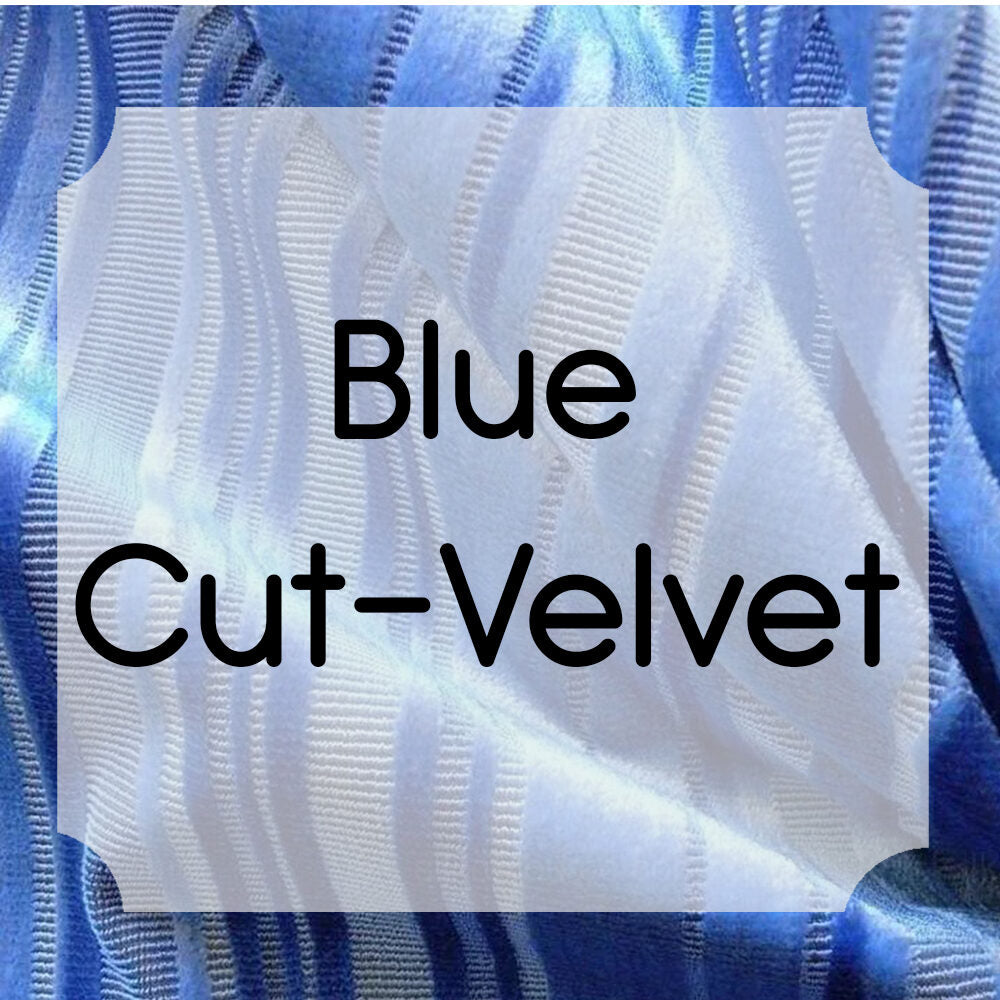 Blue Cut Velvet