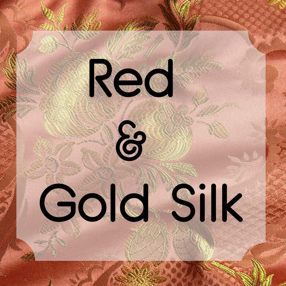 Red &amp; Gold Silk
