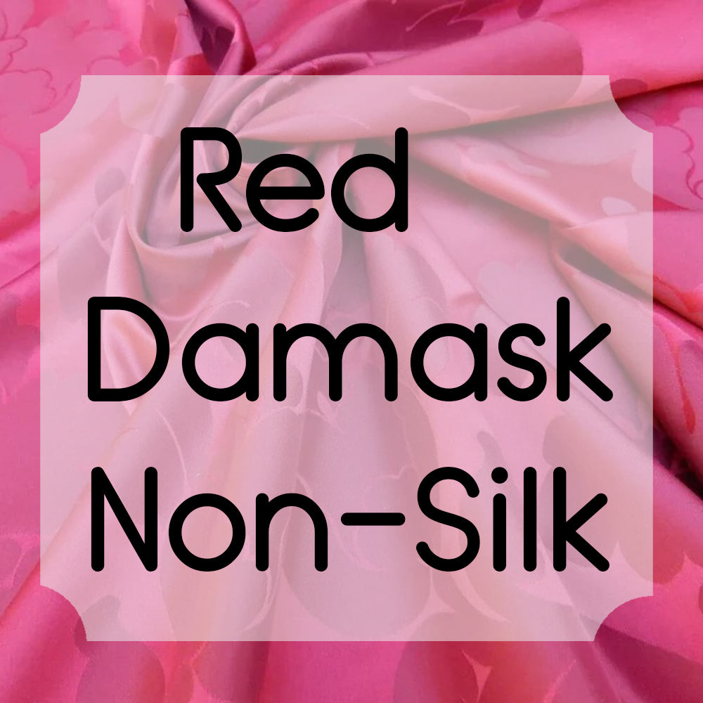Red Damask Non-Silk
