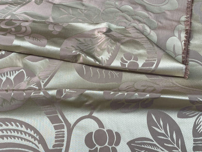 Old World Weavers 100% Silk Damask Carlsten Lilac MSRP USD 278/Y