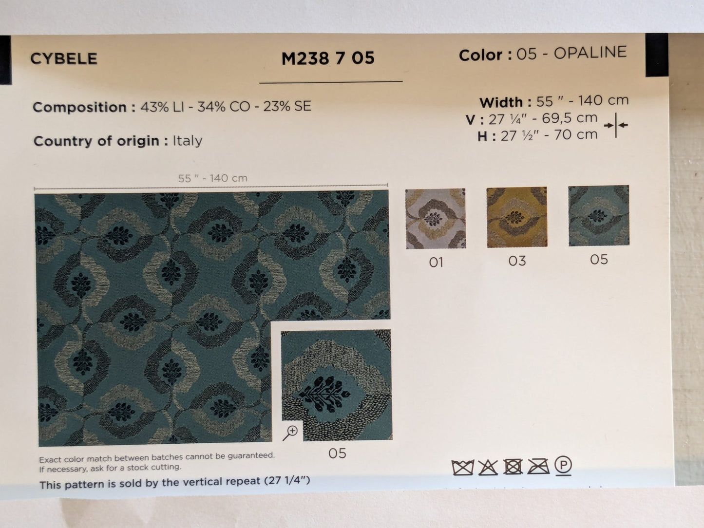 Casamance Cybele Opaline Silk Leaf Foliage