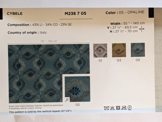 Casamance Cybele Opaline Silk Leaf Foliage