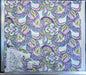 Scalamandre Aldeco Tiffanys Violet Blue Purple Chartreuse Green Cotton Embroidery Floral - 2.4 yards