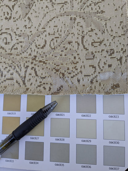 by yard Boboli Garden Silk Damask Italian Metallic Vanilla Cream White Gold MSRP USD 568/yard