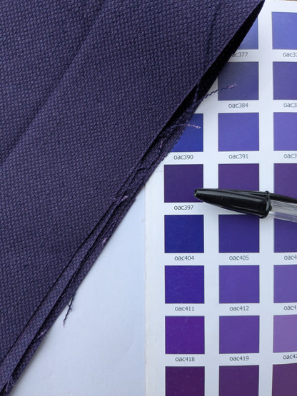 Scalamandre Caleido Viola Profondo Deep Purple Cotton Linen  Old World Weavers Heavy MSRP USD 120/y