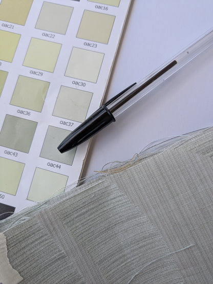Lee Jofa Leave Strie Seafoam Green Monstera Foliage Tropical Rain Forest Silk MSRP USD 328/Y