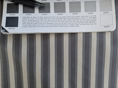 Scalamandre 100% Silk Shirred Stripe Lite Silver MSRPUSD 339/y