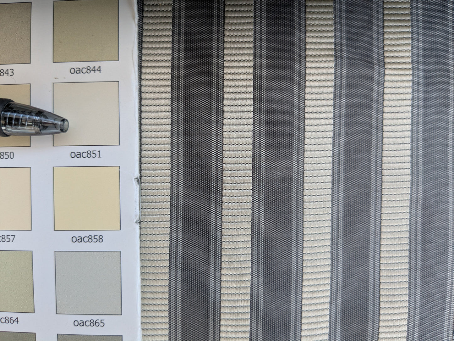 Scalamandre 100% Silk Shirred Stripe Lite Silver MSRPUSD 339/y
